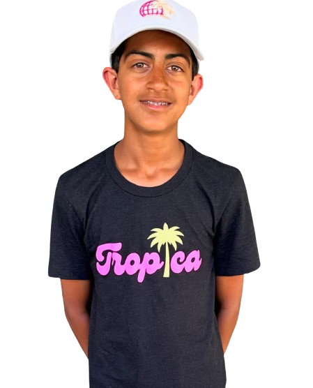 Black T-shirt with Tropica logo